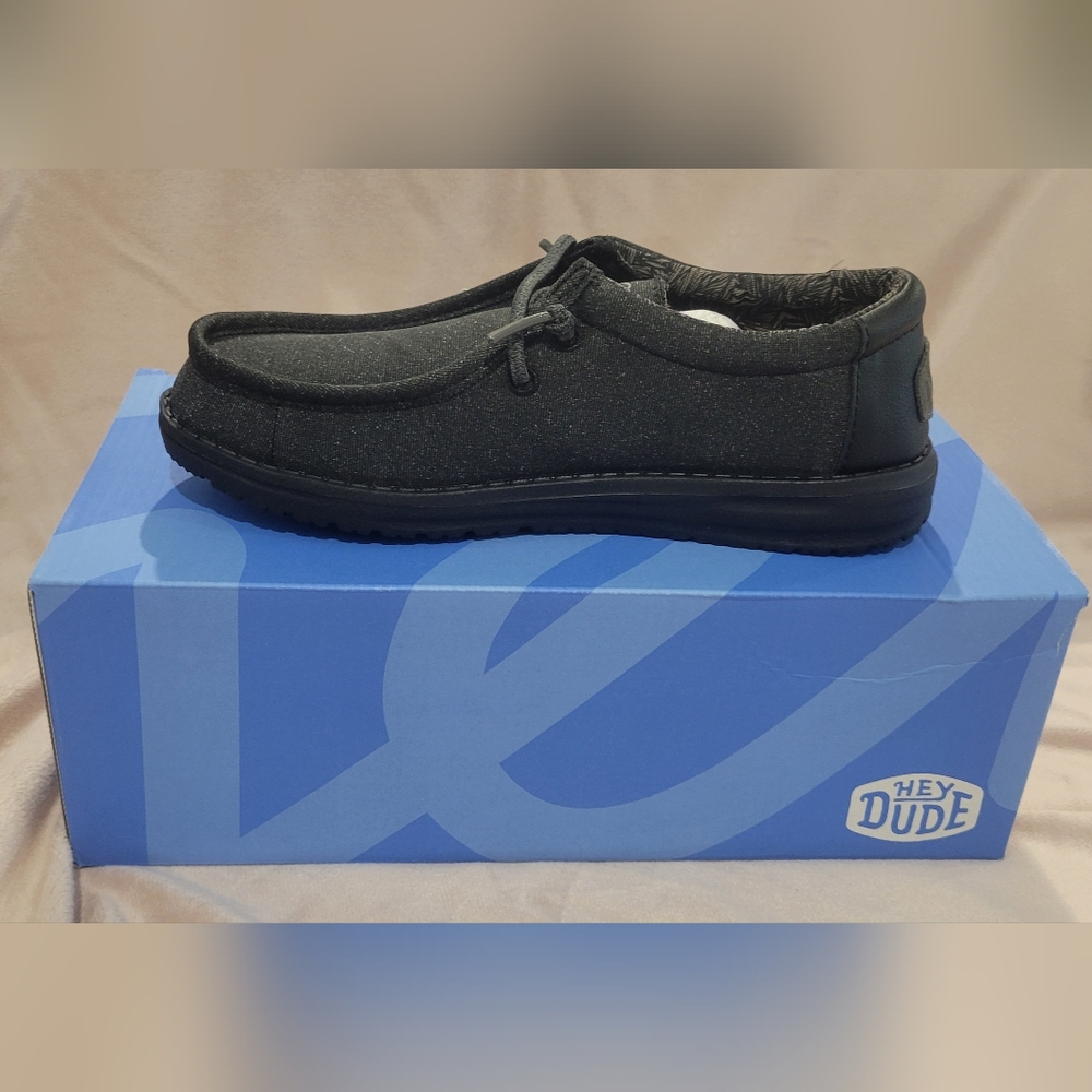 Hey Dude Men's Black Loafers - Picture 2 of 5